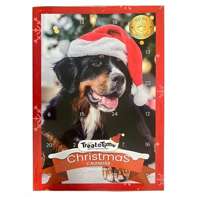 TreatTime Julkalender För Hunden med 24 Luckor